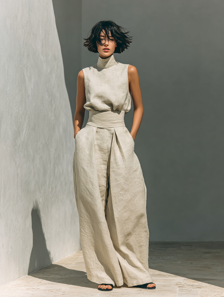 Fiordalina | Set completo con pantaloni ampi da donna
