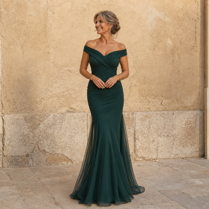 Micaela | Abito Maxi Scollo Incrociato
