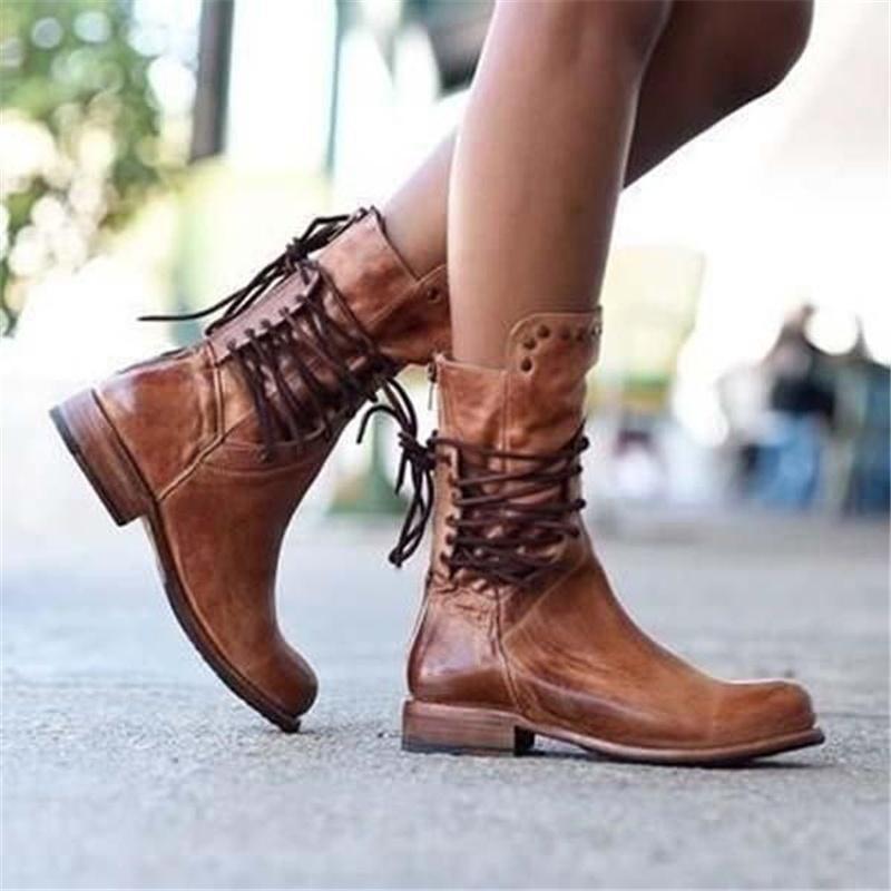 Linda | Scarpe stringate di colore cognac