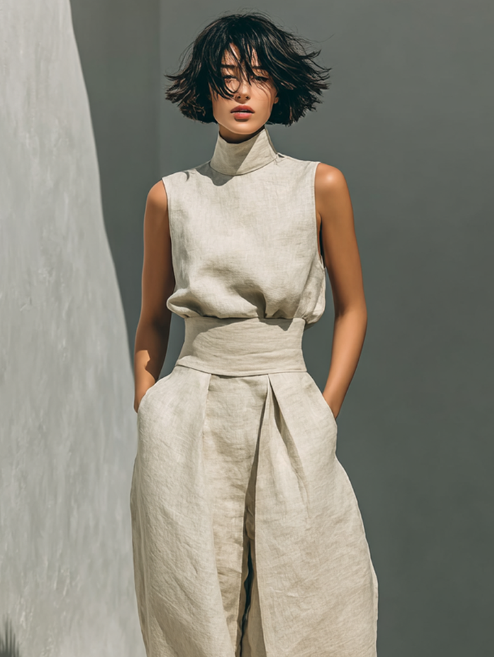 Fiordalina | Set completo con pantaloni ampi da donna