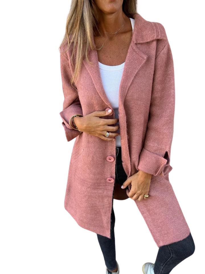 Magdalena | Cappotto lungo casual con revers