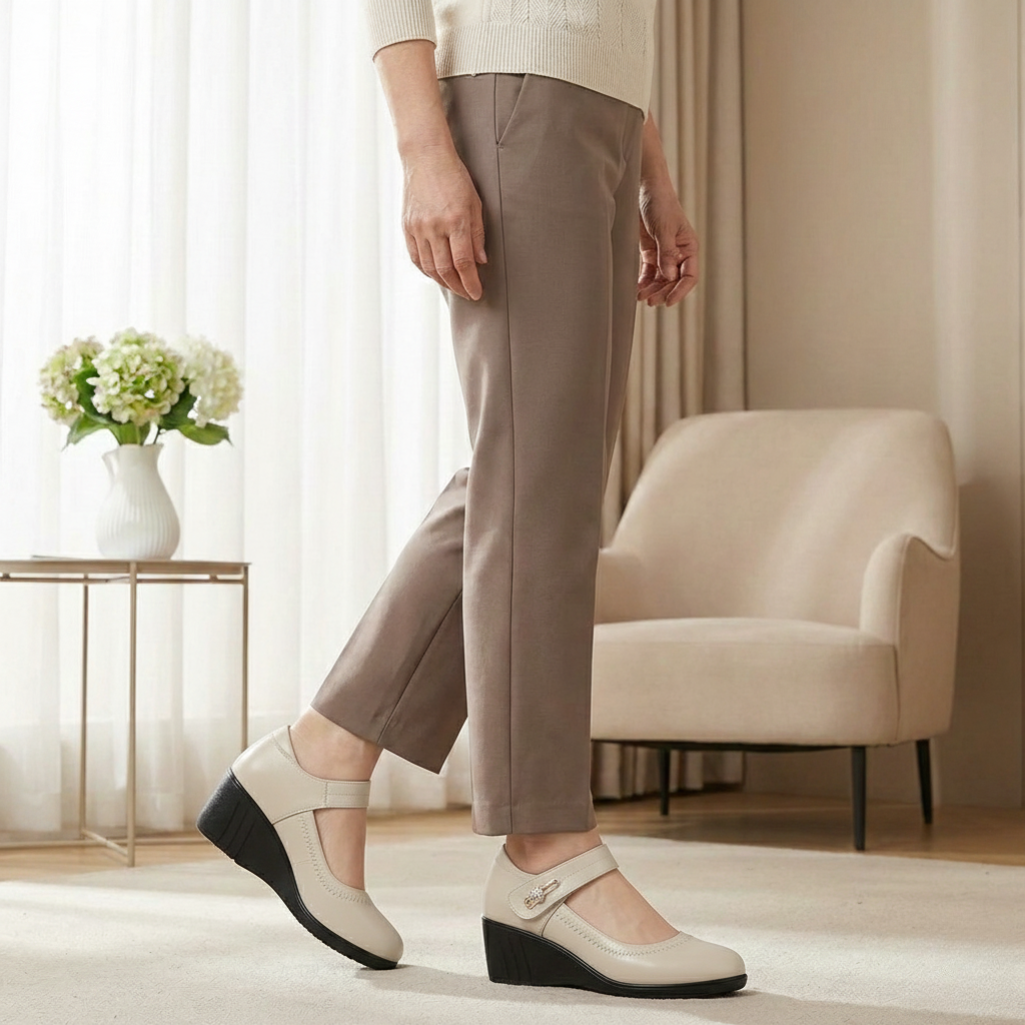 Lydia | Scarpe con Zeppa e Cinturino