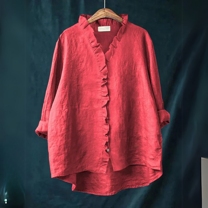 Sanela | Camicia casual con volant