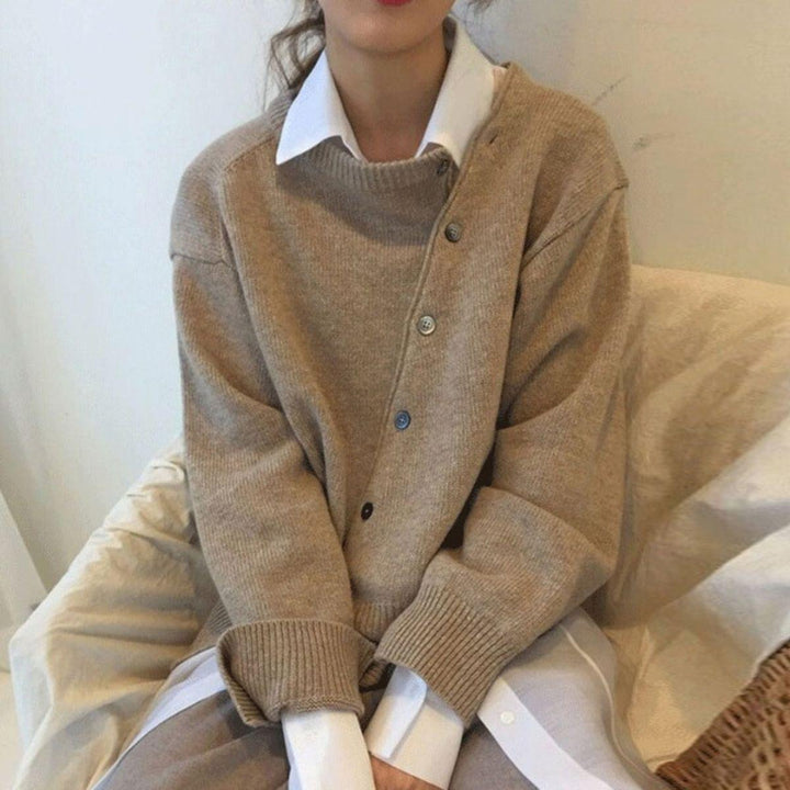 Isabel | Cardigan in maglia con chiusura a bottone