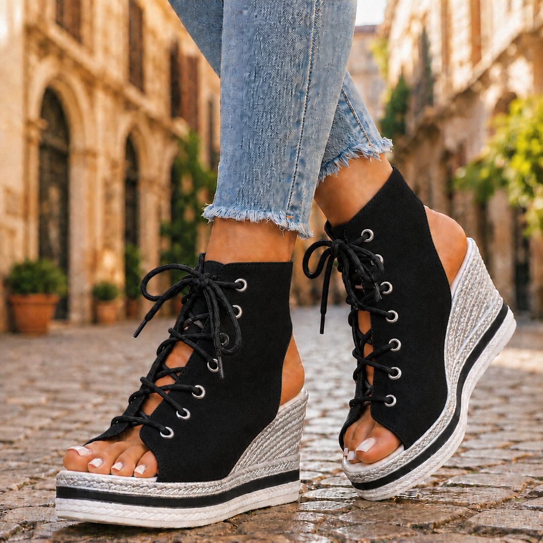 Emanuela | Sandali con zeppa
