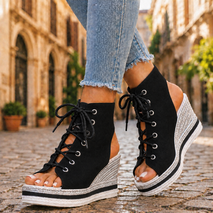 Emanuela | Sandali con zeppa