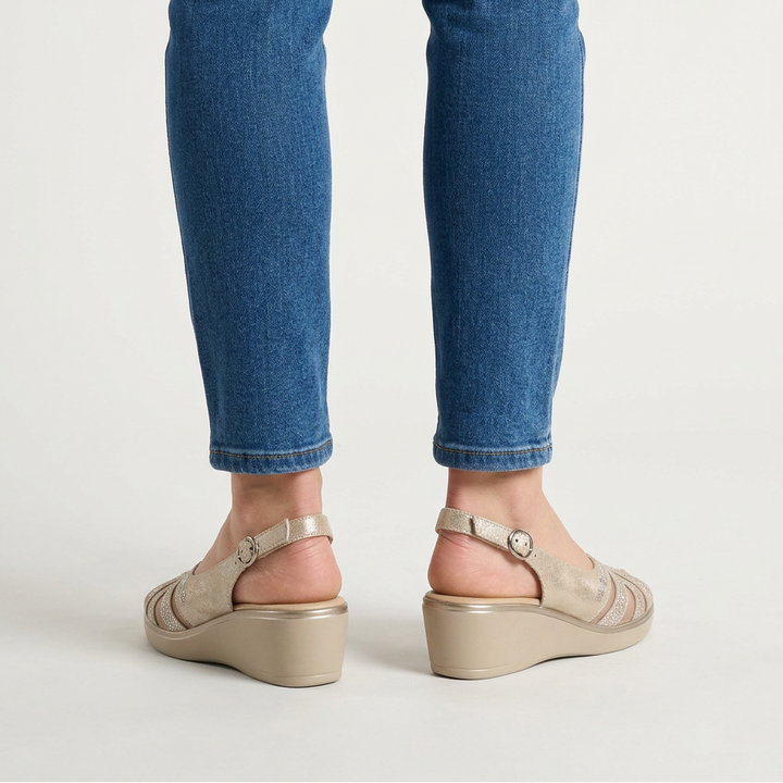 Carmela | Sandali con Zeppa e Strass