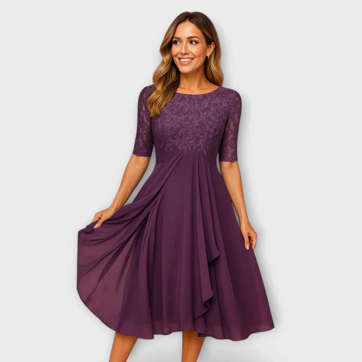 Jacinthe | Abito midi elegante