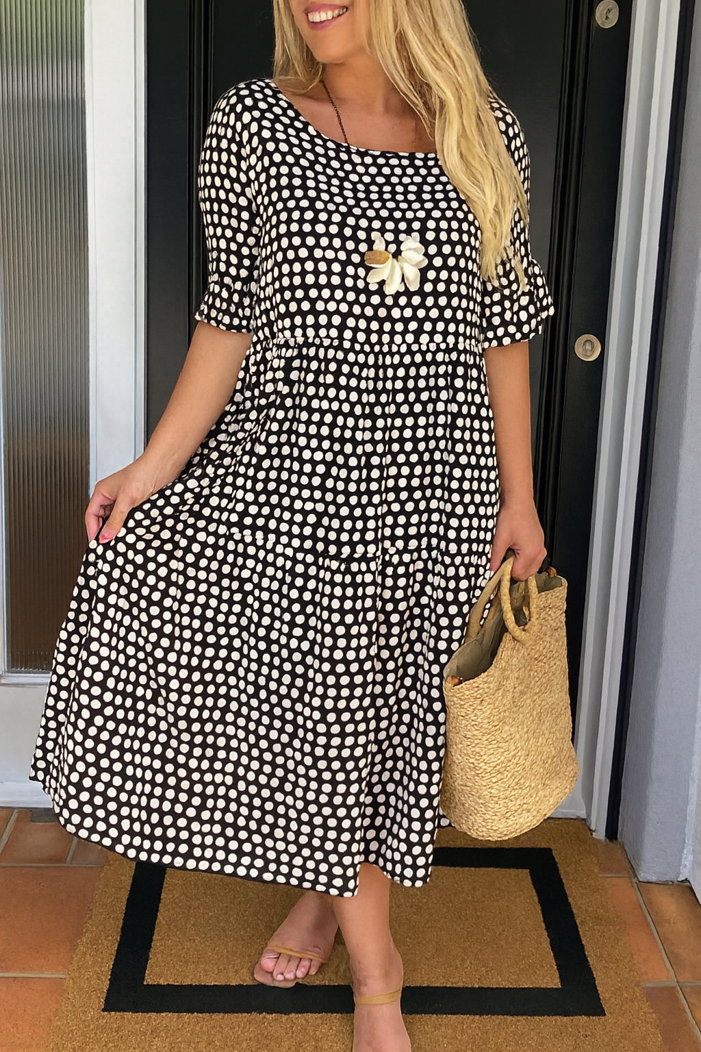 Zara | Vestito Midi a Manica Corta