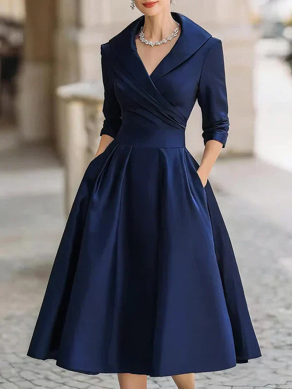 Lina | Abito midi elegante in stile vintage