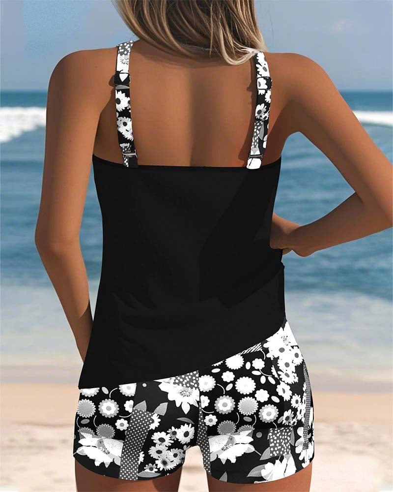 Isla | Set sportivo per la spiaggia con motivo floreale