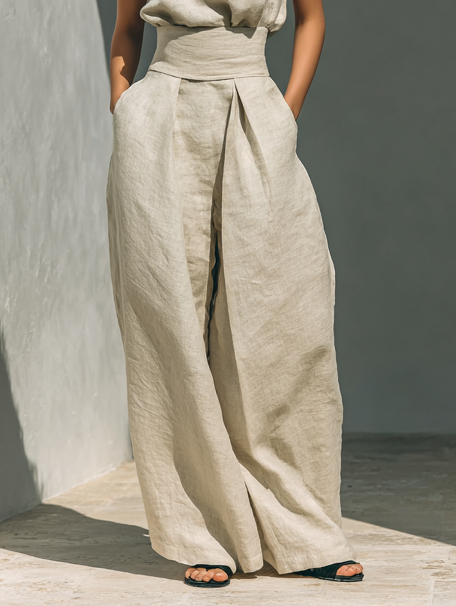 Fiordalina | Set completo con pantaloni ampi da donna