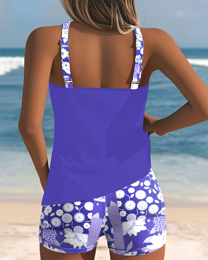 Isla | Set sportivo per la spiaggia con motivo floreale