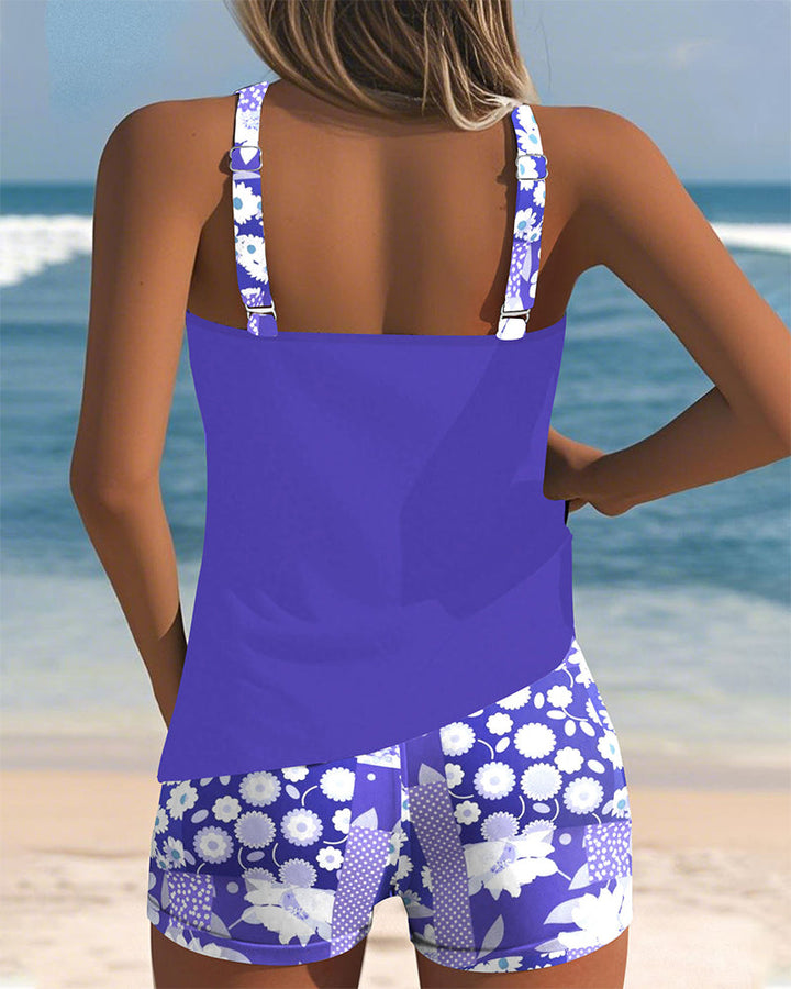 Isla | Set sportivo per la spiaggia con motivo floreale