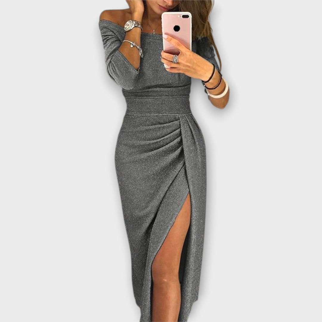 Aldana | Vestito elegante con spalle scoperte