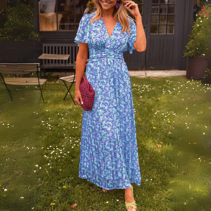Sandra | Abito lungo elegante con scollo a V