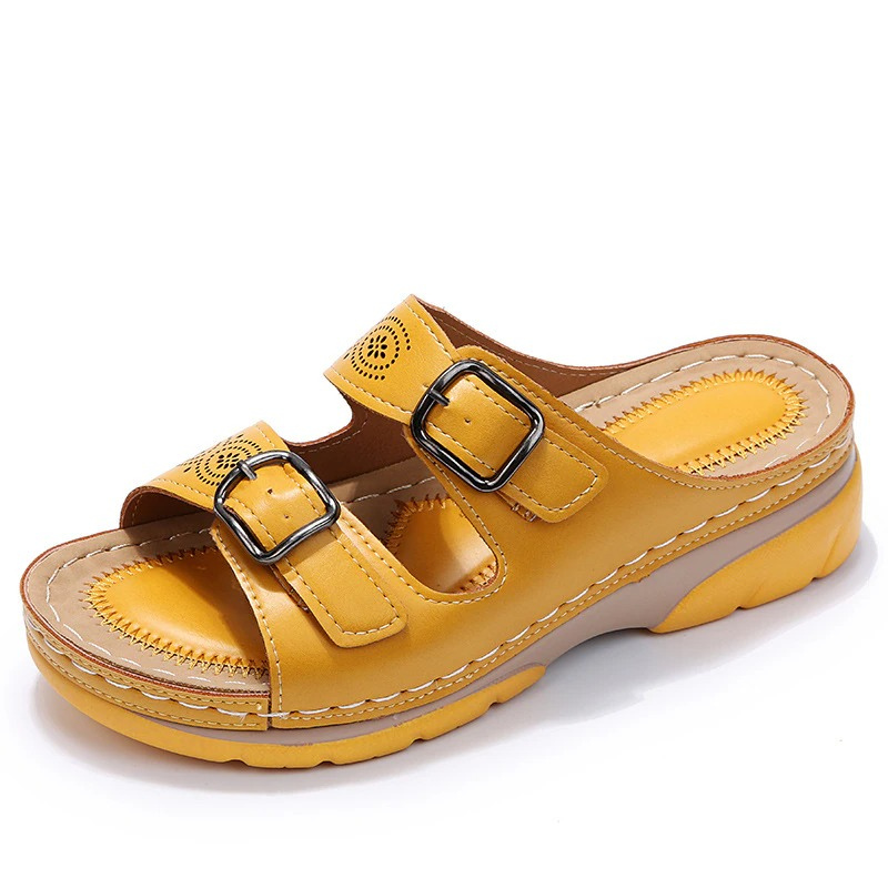 Caterina | Sandali Estivi con Fibbie Metalliche