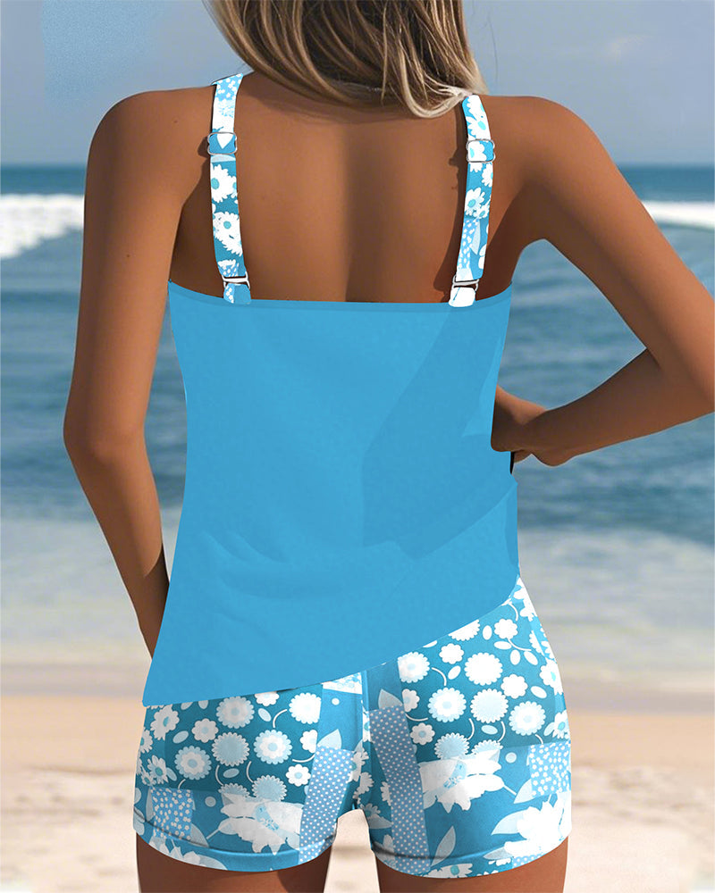 Isla | Set sportivo per la spiaggia con motivo floreale