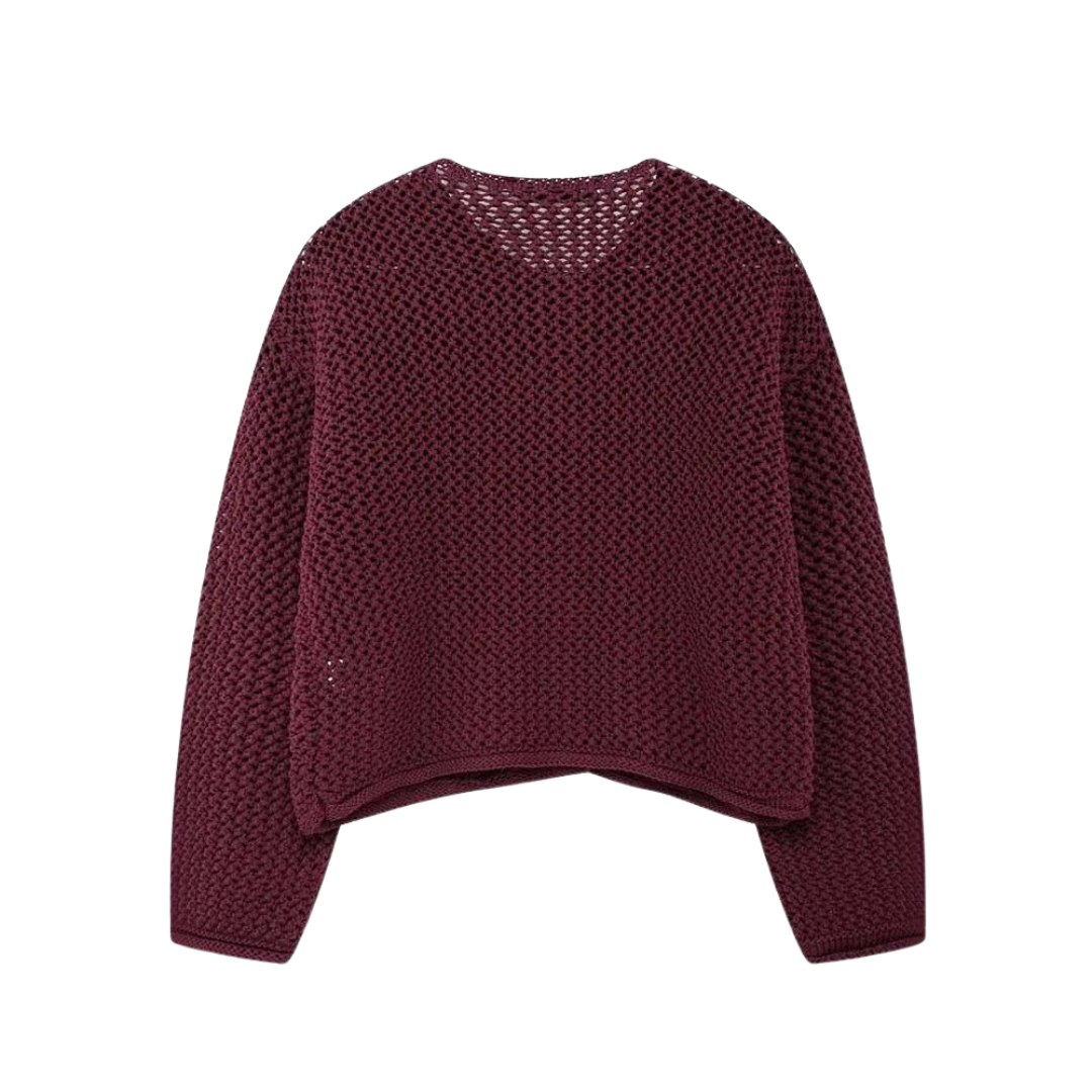 Violette | Cardigan in maglia con bottoni dorati