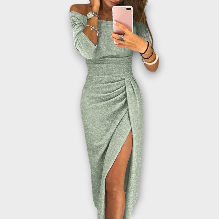 Aldana | Vestito elegante con spalle scoperte