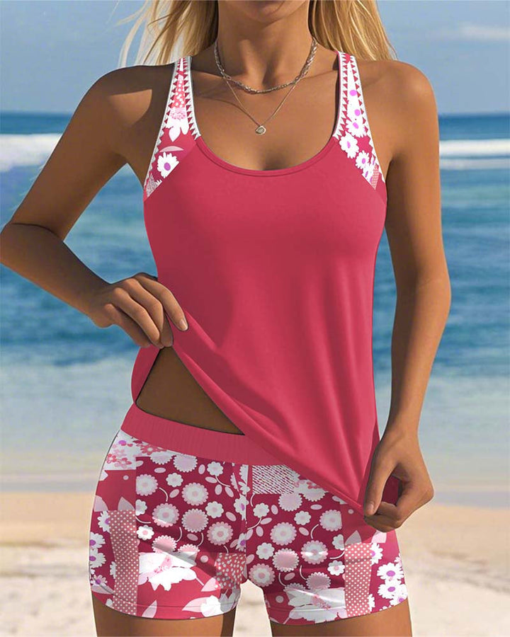 Isla | Set sportivo per la spiaggia con motivo floreale