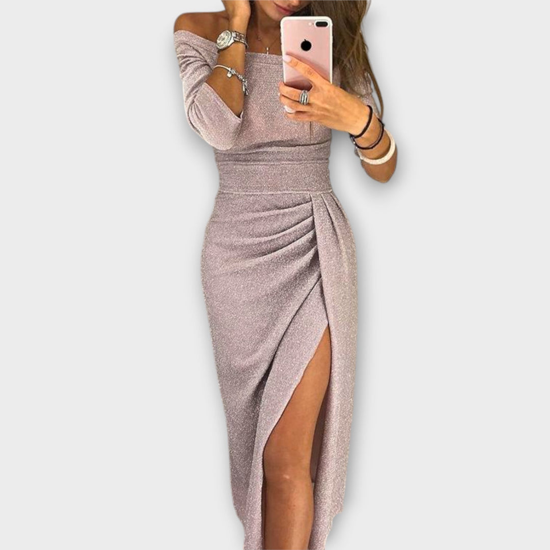 Aldana | Vestito elegante con spalle scoperte