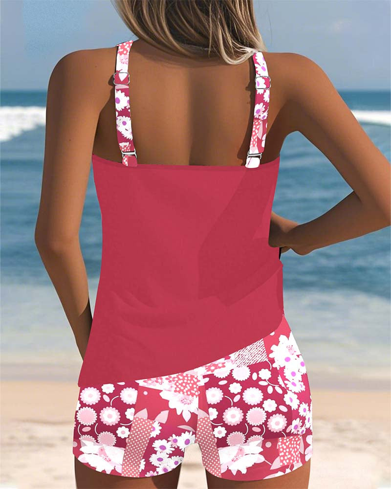 Isla | Set sportivo per la spiaggia con motivo floreale