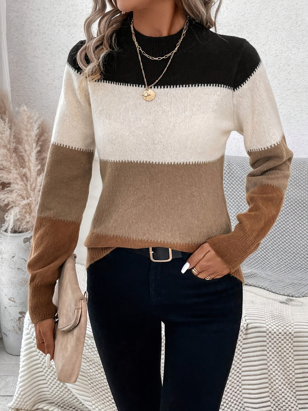 Ingrid | Maglione a righe compatto