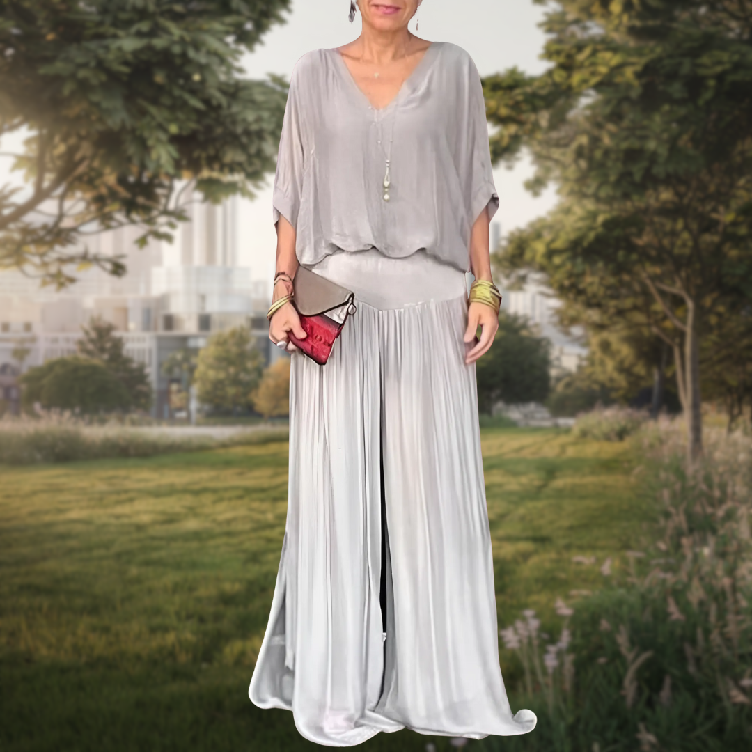 Jolia | Completo bohemiano elegante a due pezzi con vestibilità rilassata
