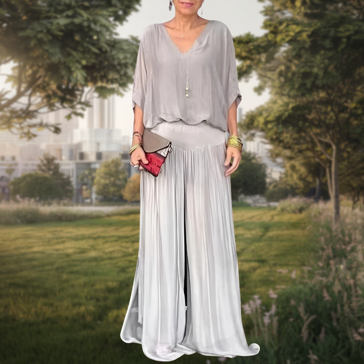 Jolia | Completo bohemiano elegante a due pezzi con vestibilità rilassata