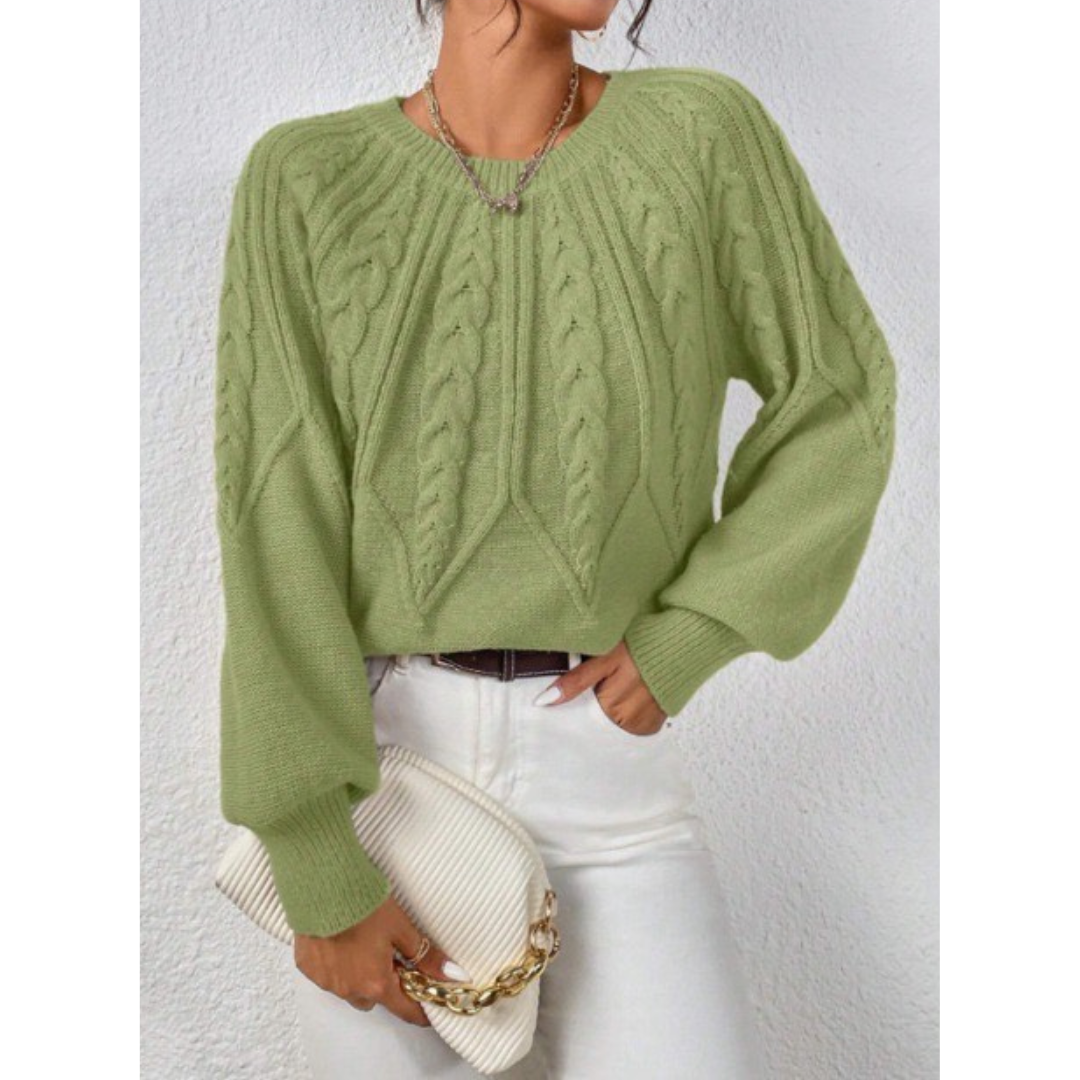 Ivonne | Maglione elegante e casual a motivo treccia