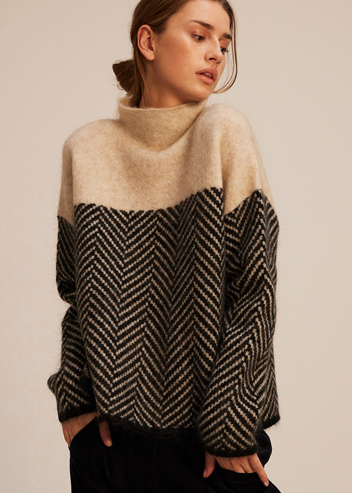 Malene | Maglione a collo alto elegante da donna