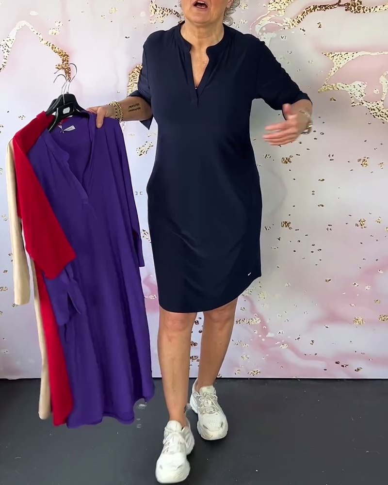 Orlane | Abito elegante con scollo a V