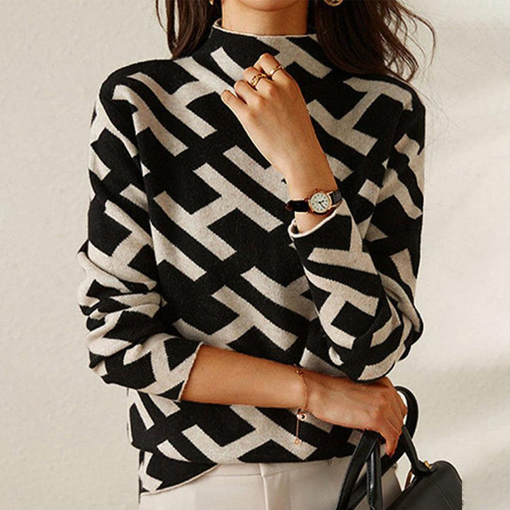 Laura | Maglione geometrico elegante