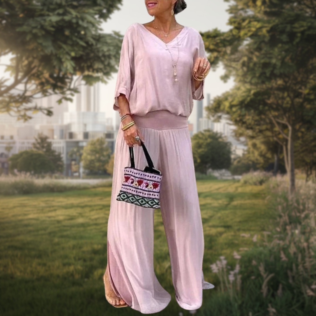 Jolia | Completo bohemiano elegante a due pezzi con vestibilità rilassata