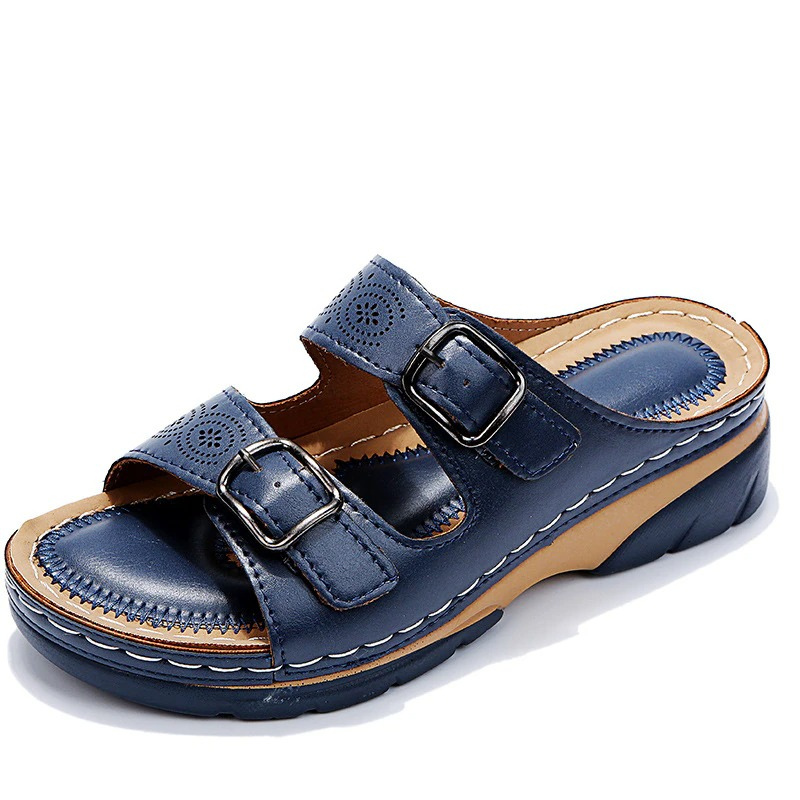Caterina | Sandali Estivi con Fibbie Metalliche