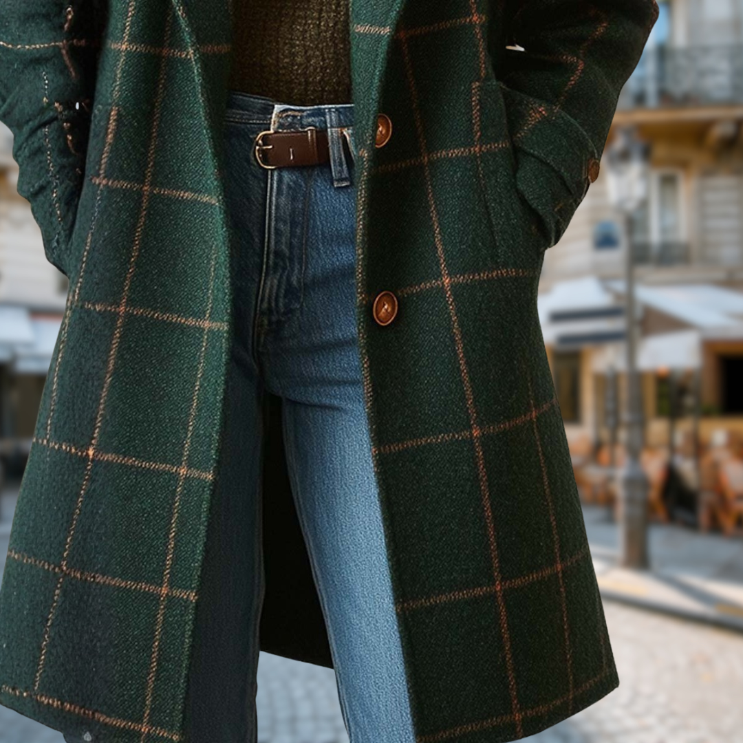 Maréline | Cappotto Lungo Eleganza Grafica