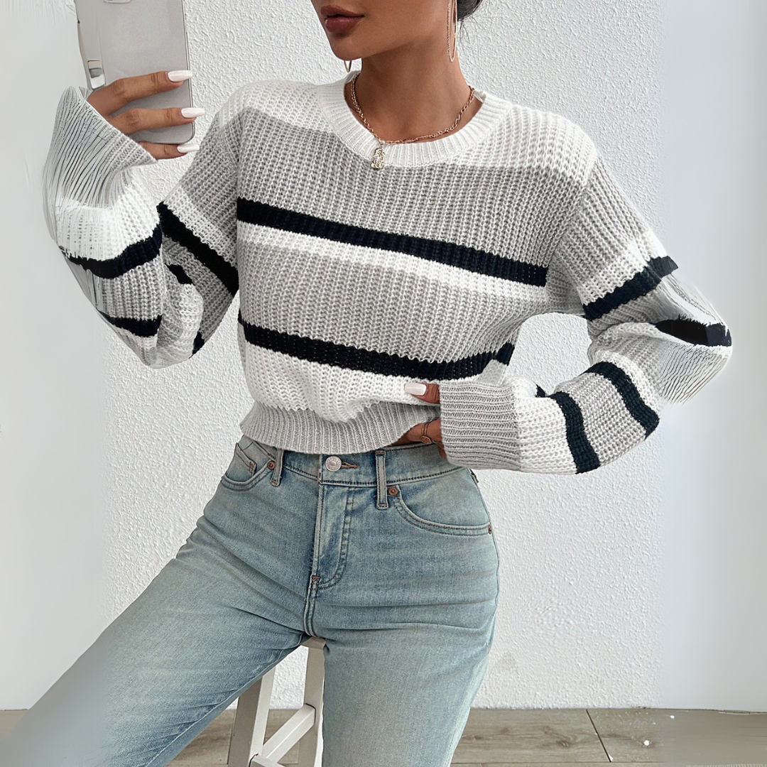 Celia | Maglione in maglia con spalle scoperte