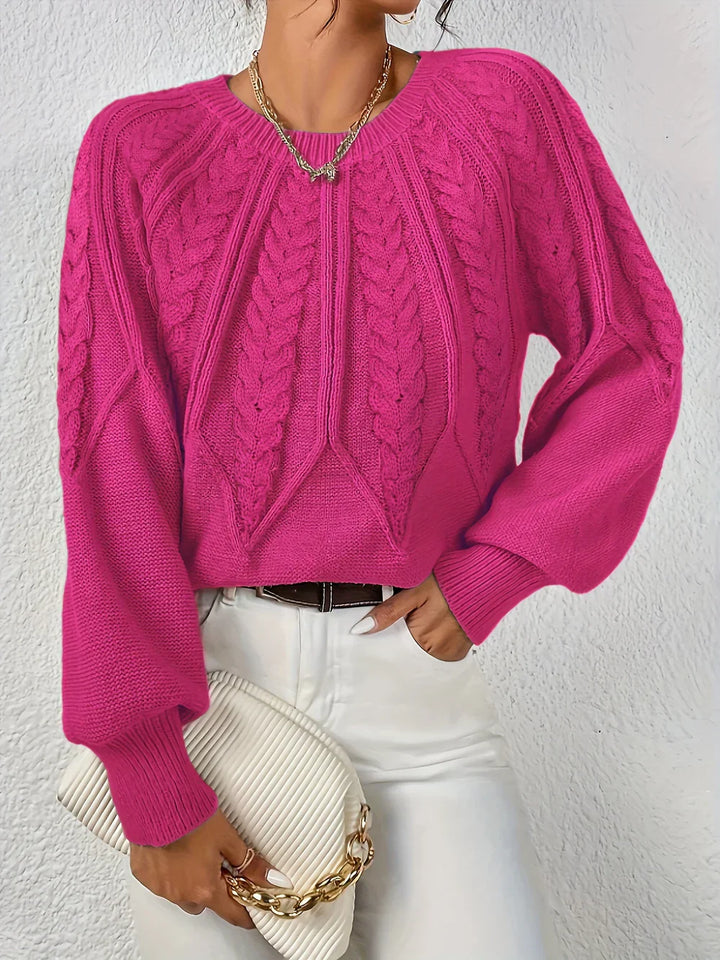 Ivonne | Maglione elegante e casual a motivo treccia