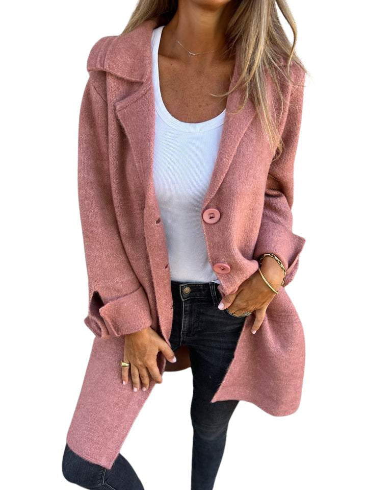 Magdalena | Cappotto lungo casual con revers
