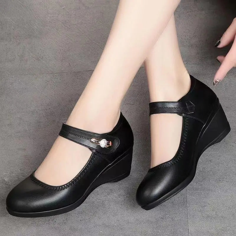Lydia | Scarpe con Zeppa e Cinturino