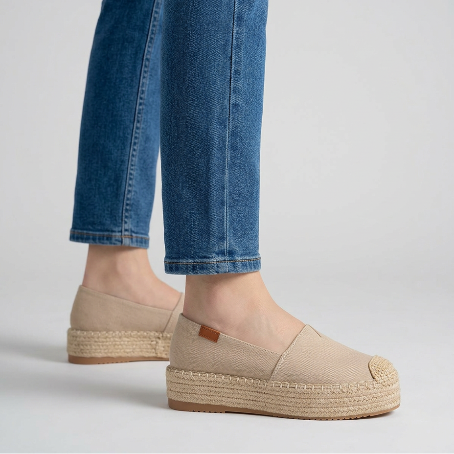 Serena | Espadrillas slip-on con suola in iuta