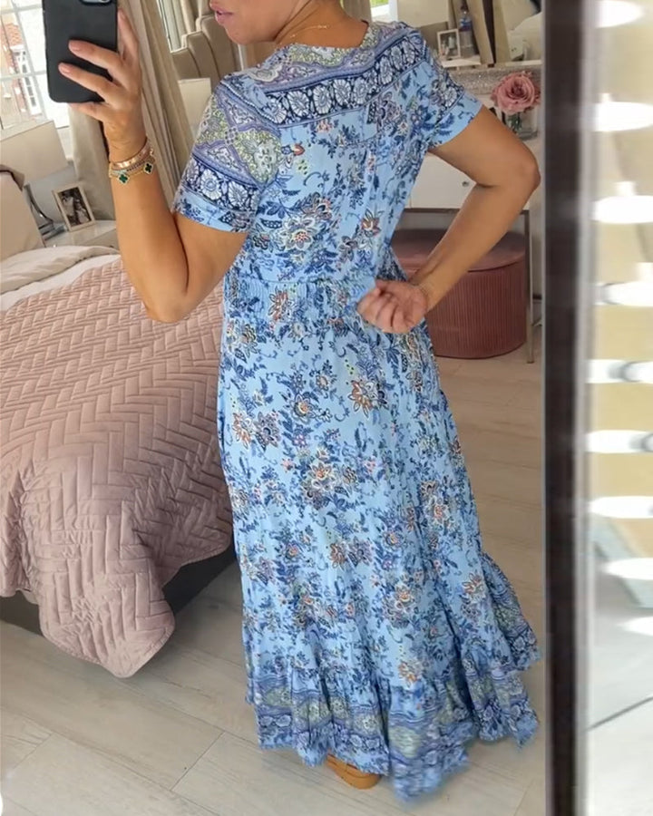 Wibia | Vestito con scollo a V e stampa floreale