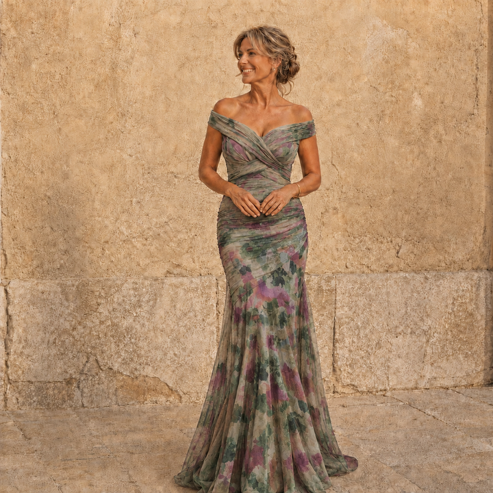 Micaela | Abito Maxi Scollo Incrociato