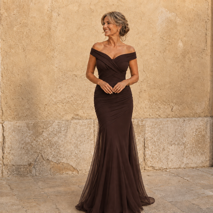 Micaela | Abito Maxi Scollo Incrociato