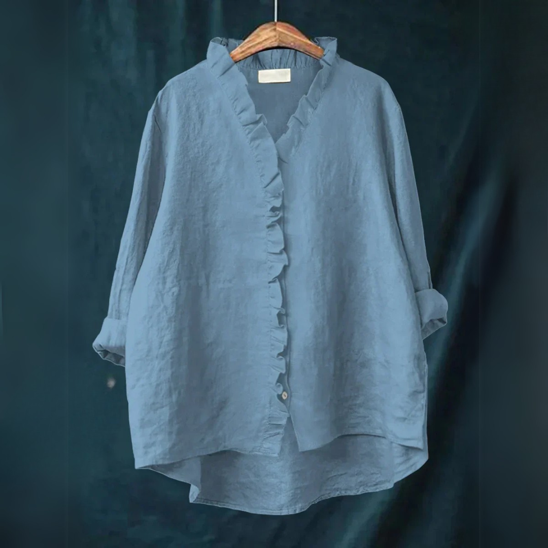 Sanela | Camicia casual con volant