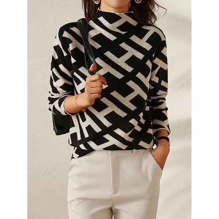 Laura | Maglione geometrico elegante
