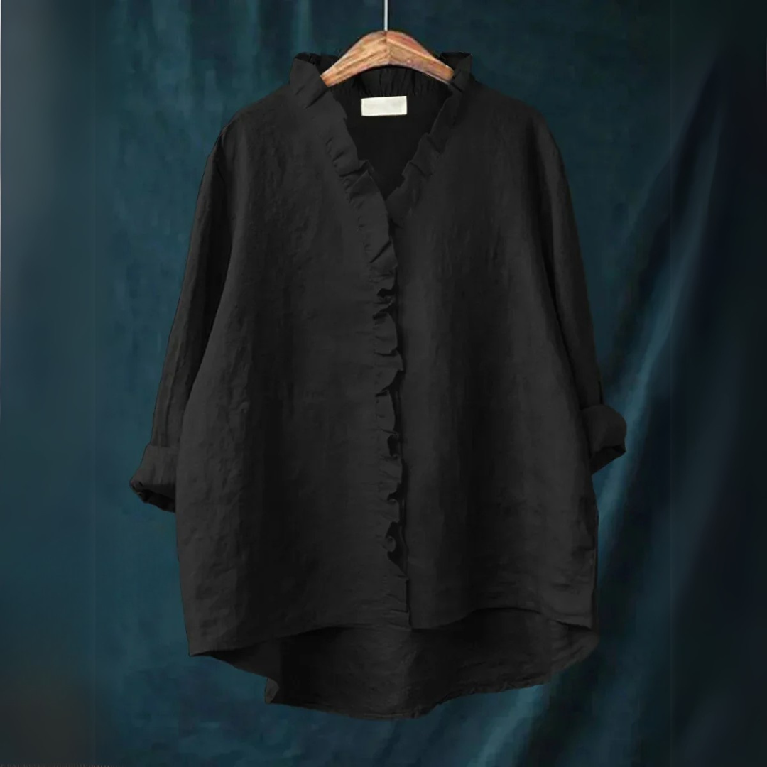 Sanela | Camicia casual con volant