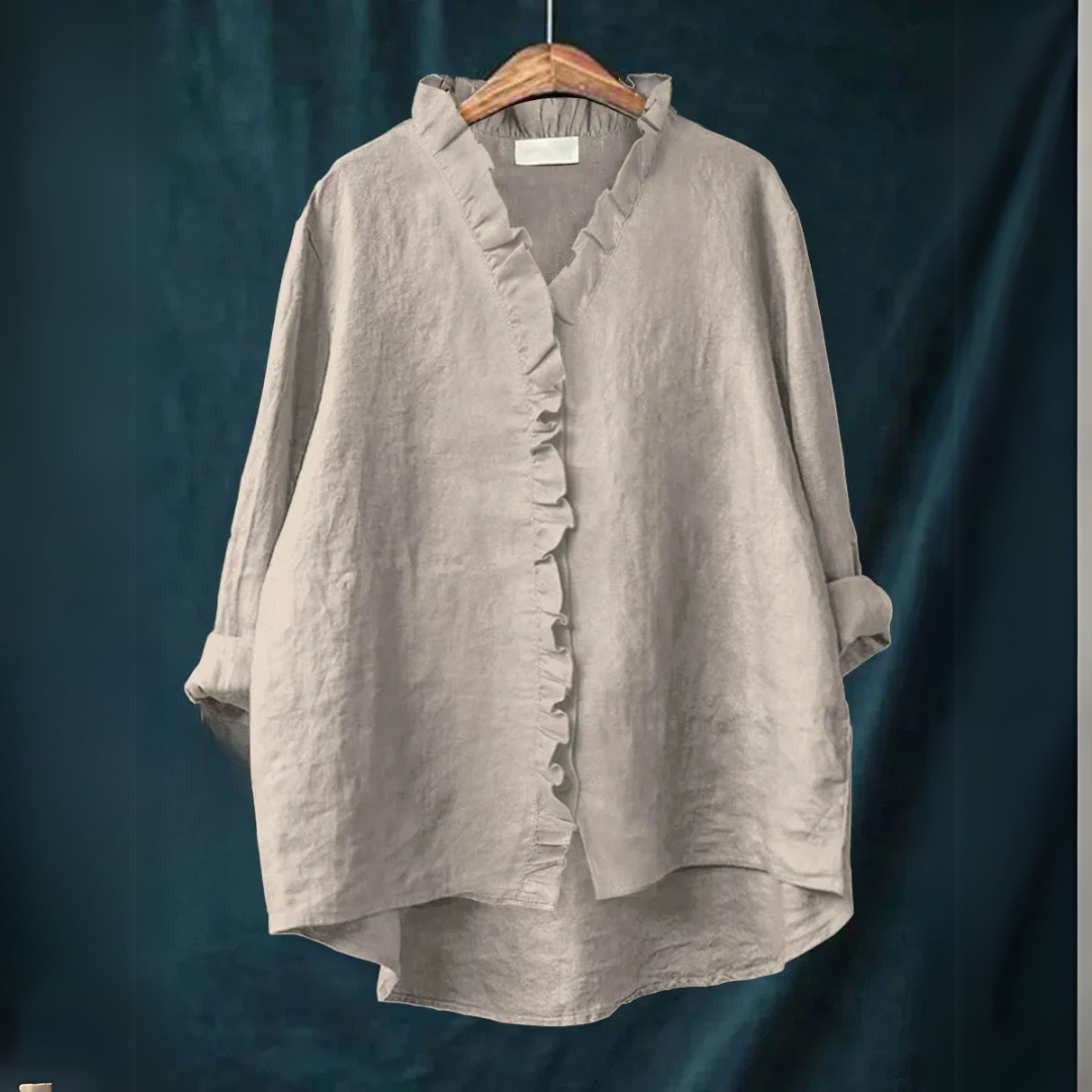 Sanela | Camicia casual con volant