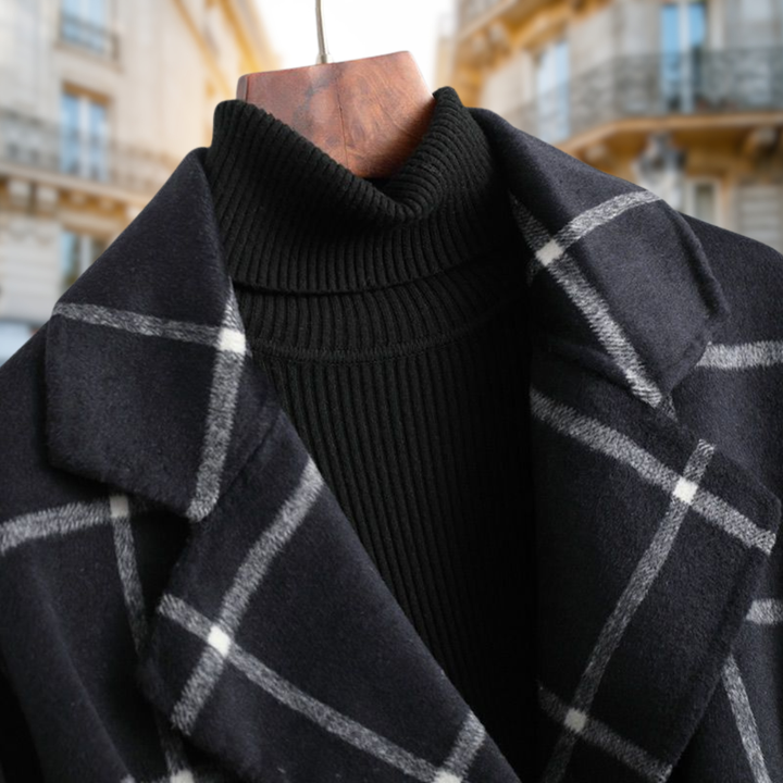 Maréline | Cappotto Lungo Eleganza Grafica